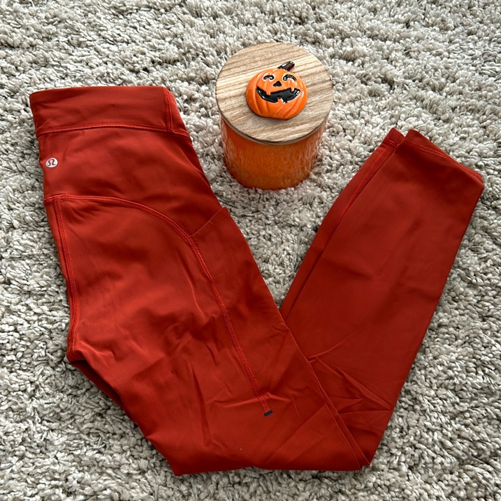 Lululemon Power Thru High-Rise Thight Leggings 25" - Aztec Brick 🧱